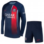 Günstige Fußballtrikots Paris Saint-Germain Kinder Heimtrikot 2023-24 Langarm